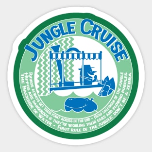 Jungle Cruise (blue and green) Sticker